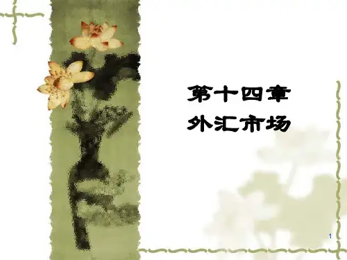 第十四章  外汇市场(国际经济学南开大学李坤望)PPT课件