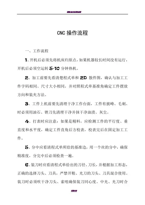 CNC操作流程 2