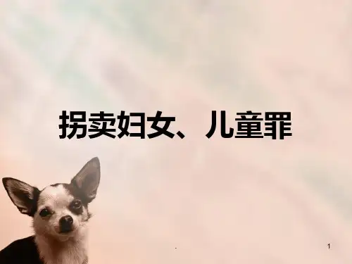 拐卖妇女儿童罪-PPT课件