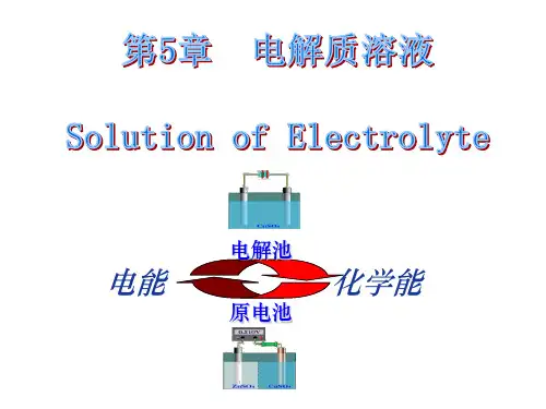物理化学电解质溶液PPT课件