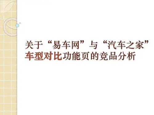 某网车型对比功能页的竞品分析教材.pptx