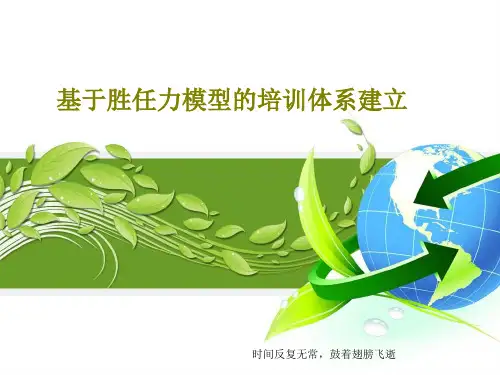 基于胜任力模型的培训体系建立140页PPT