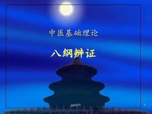 中医基础理论-八纲辨证  ppt课件