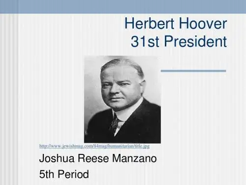 Herbert Hoover Slide Show