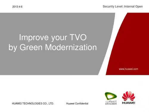 Improve your TVO by Green Modernization