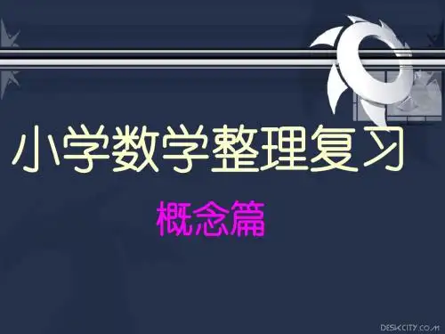 小学数学概念复习课件