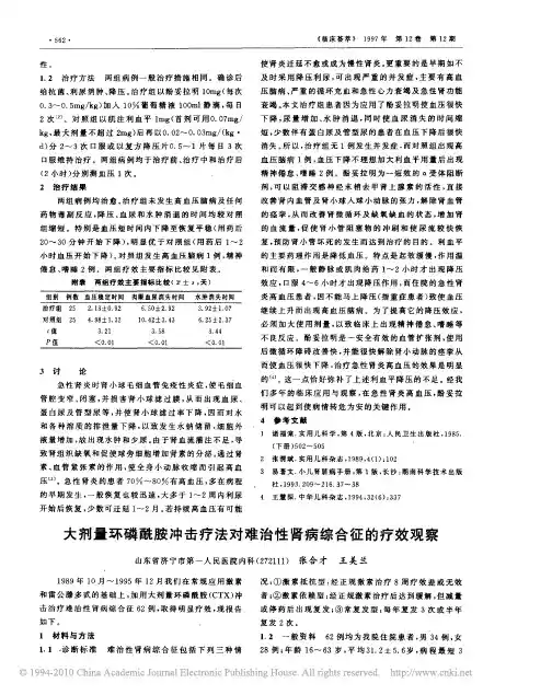 大剂量环磷酰胺冲击疗法对难治性肾病综合征的疗效观察