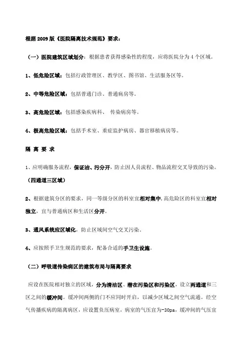 医院建筑布局 整理