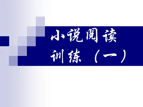 小说阅读训练一(战争)经典.ppt