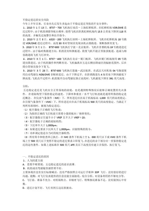不稳定进近