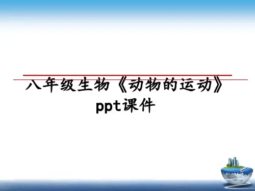 最新八年级生物《动物的运动》ppt课件幻灯片