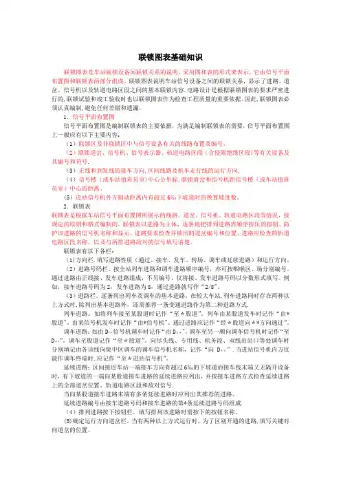 联锁图表---精品管理资料