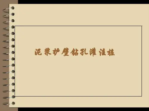 泥浆护壁钻孔灌注桩 共16页
