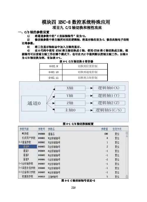 华中数控 型数控系统连接调试与PLC编程  2
