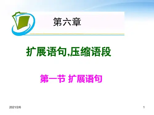 高考扩展语句资料