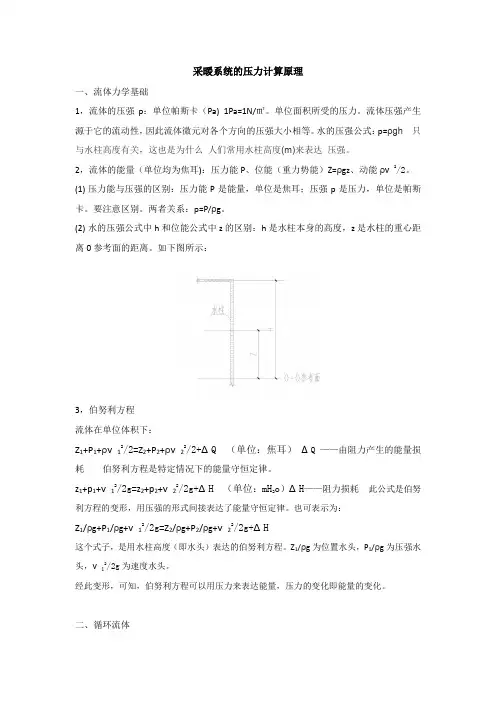 采暖系统的压力计算原理