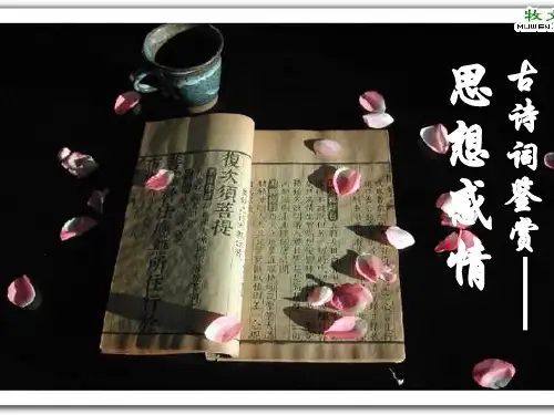 古诗鉴赏之思想感情教程文件