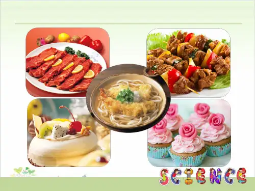 三年级上册科学-食物的色香味鄂教版-PPT课堂课件