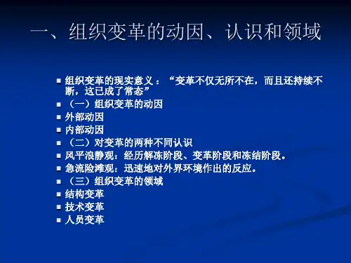 管理学:10 组织变革