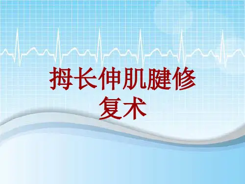 手术讲解模板：拇长伸肌腱修复术