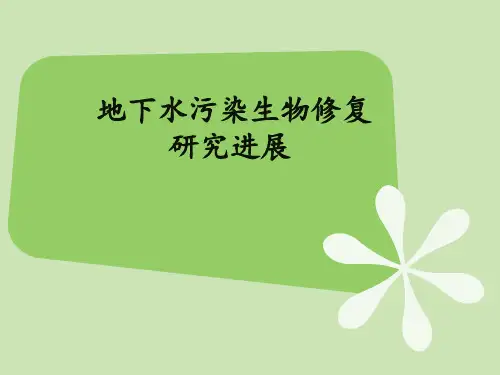 地下水污染生物修复.