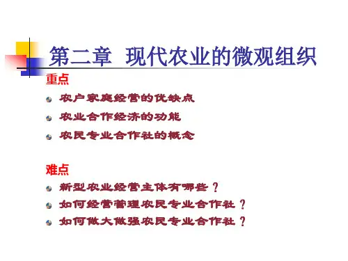 2-3章现代农业经济学