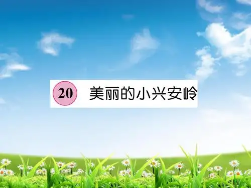 部编版人教版三年级语文上册第6单元 20  美丽的小兴安岭课件 (共16张PPT)