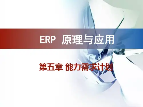 第5章 能力需求计划