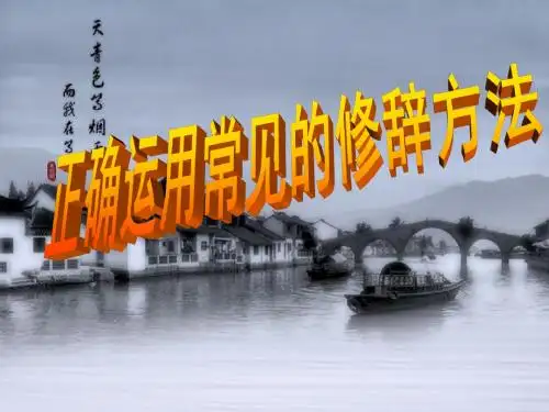 高考复习正确运用常见的修辞方法 PPT课件 29