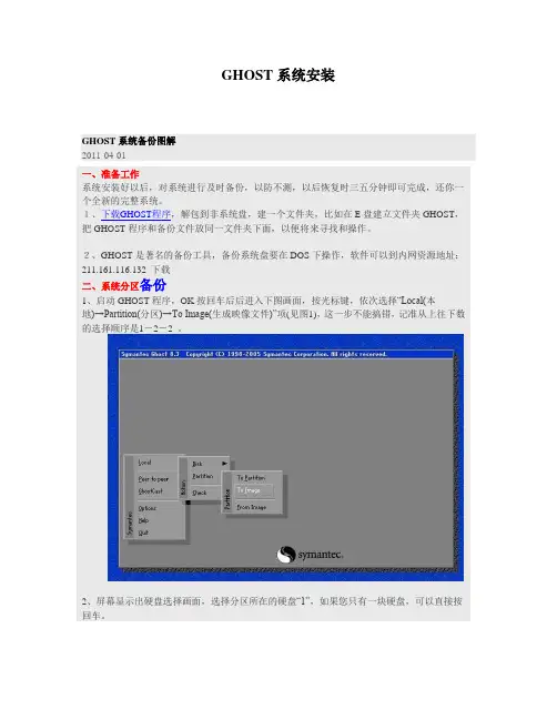 Ghost装机图解