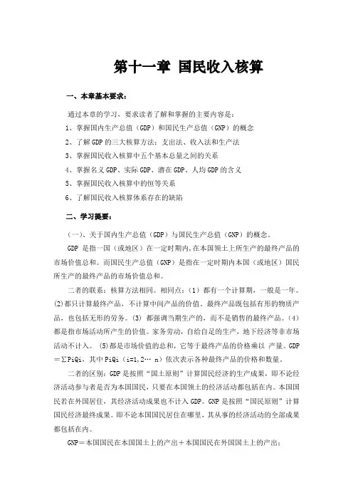 第1章 国民收入核算