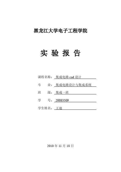 集成电路CAD设计