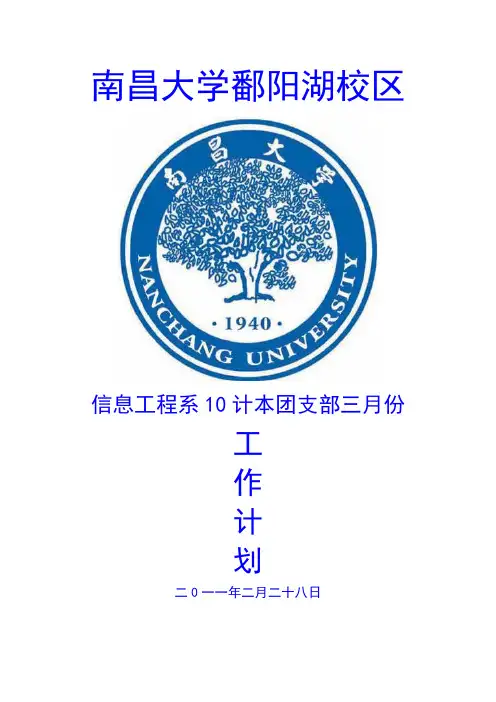 团支部工作计划