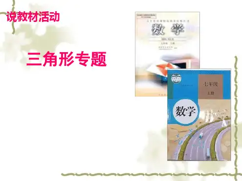 初中数学三角形专题说课稿 课件