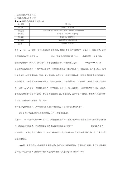 林鸿潮行政法讲义
