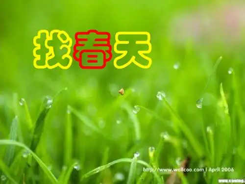 1.1语文二年级下册找春天课件(余老师版)