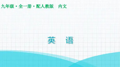 最新人教版九年级全一册英语Unit 1第四课时Section B (1a~2e)