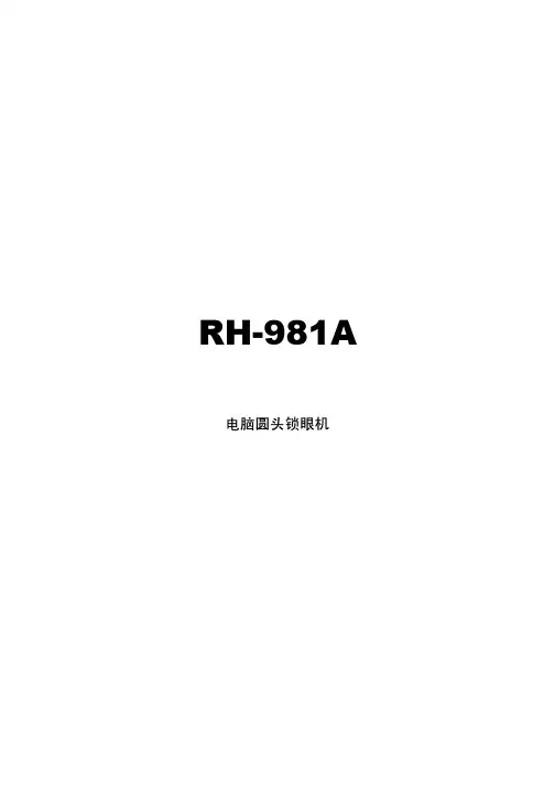 RH A使用说明书
