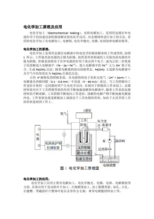电化学加工原理及应用总结