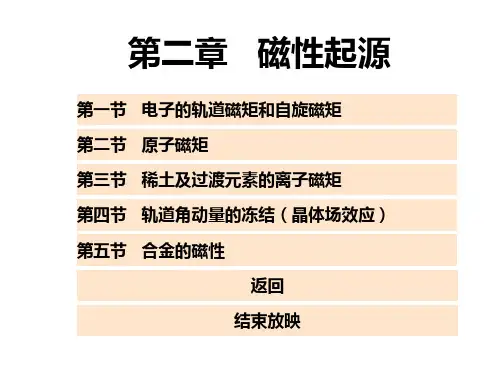 第二章   磁性起源