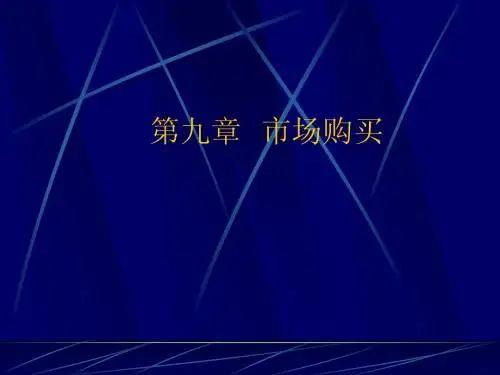 市场营销课件09第九章 市场购买