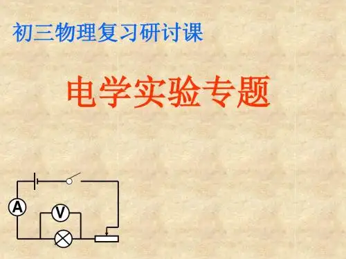 物理电学实验专题复习课件