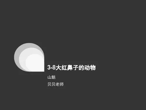 大红鼻子的动物山魈
