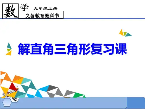 解直角三角形 复习课课件