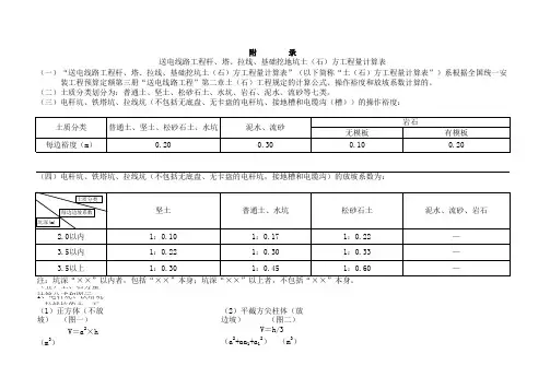 工程量计算规则汇编