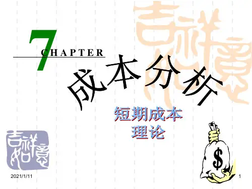 短期成本理论分析课件