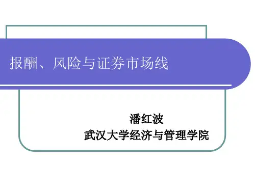 第六章报酬风险证券市场线