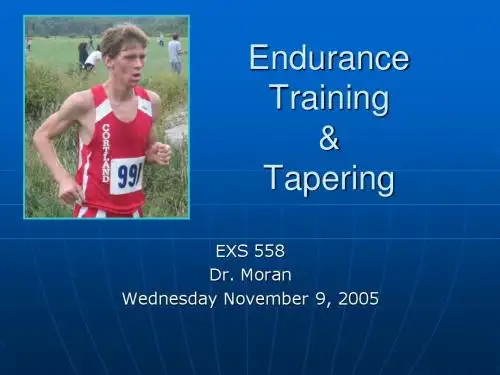 Endurance Training&Tapering