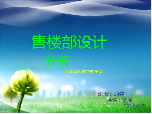 售楼部分析: PPT课件