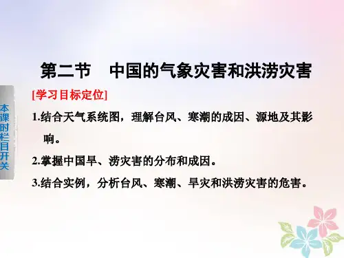 2017_2018学年高中地理第二章中国的主要自然灾害2.2中国的气象灾害和洪涝灾害课件中图版选修5